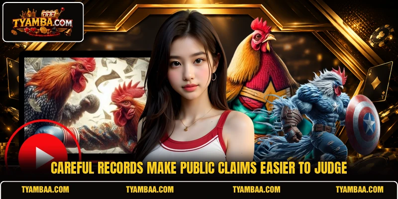 Careful records make public claims easier to judge Careful records make public claims easier to judge