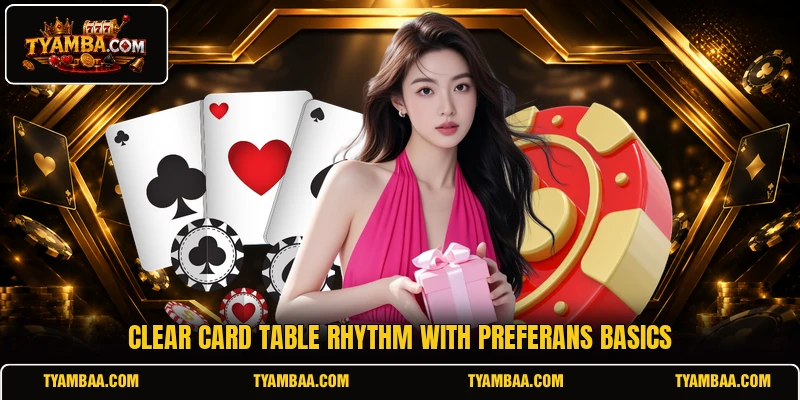Clear card table rhythm with Preferans basics Clear card table rhythm with Preferans basics