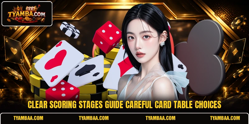 Clear scoring stages guide careful card table choices Clear scoring stages guide careful card table choices
