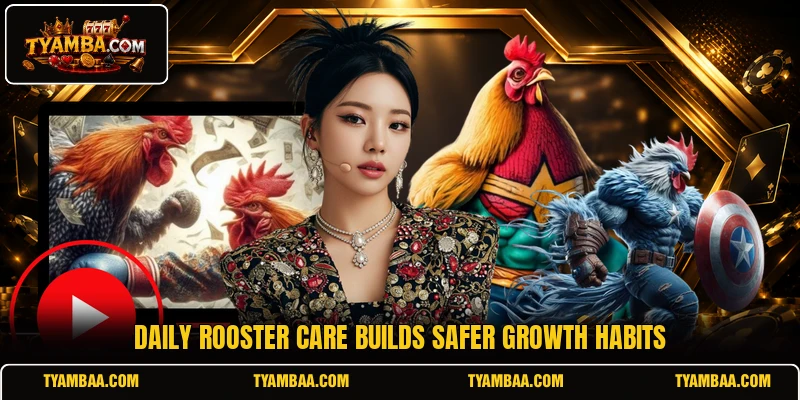 Daily rooster care builds safer growth habits Daily rooster care builds safer growth habits