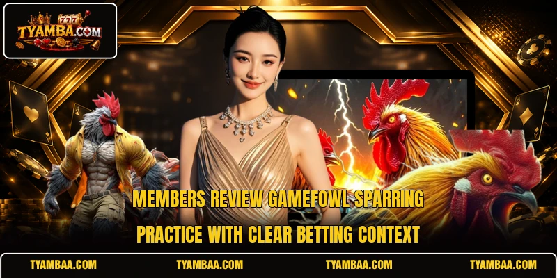 Members review Gamefowl sparring practice with clear betting context Members review Gamefowl sparring practice with clear betting context