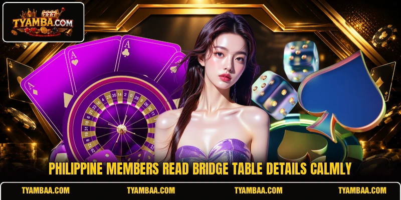 Philippine members read Bridge table details calmly Philippine members read Bridge table details calmly