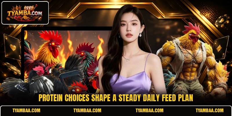 Protein choices shape a steady daily feed plan Protein choices shape a steady daily feed plan