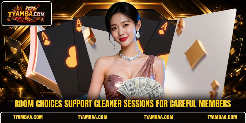 Room choices support cleaner sessions for careful members Room choices support cleaner sessions for careful members